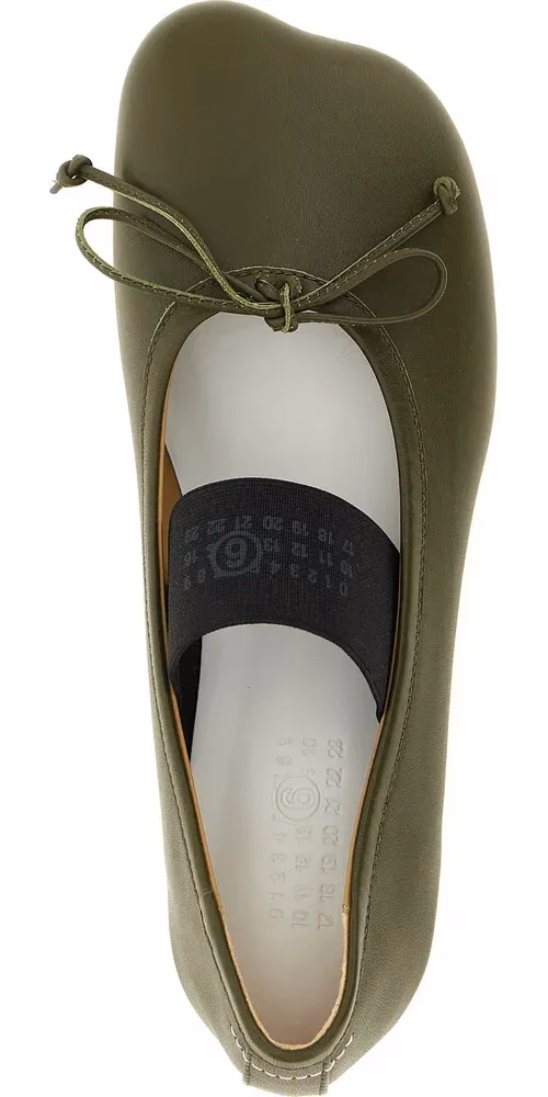 MM6 Maison Margiela Bicolor Lambskin Ballet Flats