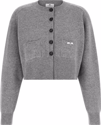 Gray Wool Cardigan