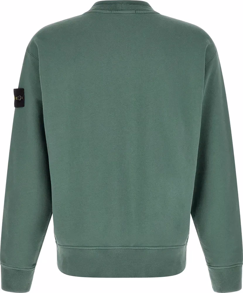 Stone Island Bicolor Cotton Sweatshirt