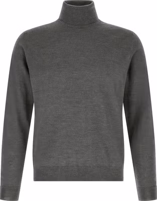 Gray Virgin Wool Cardigan