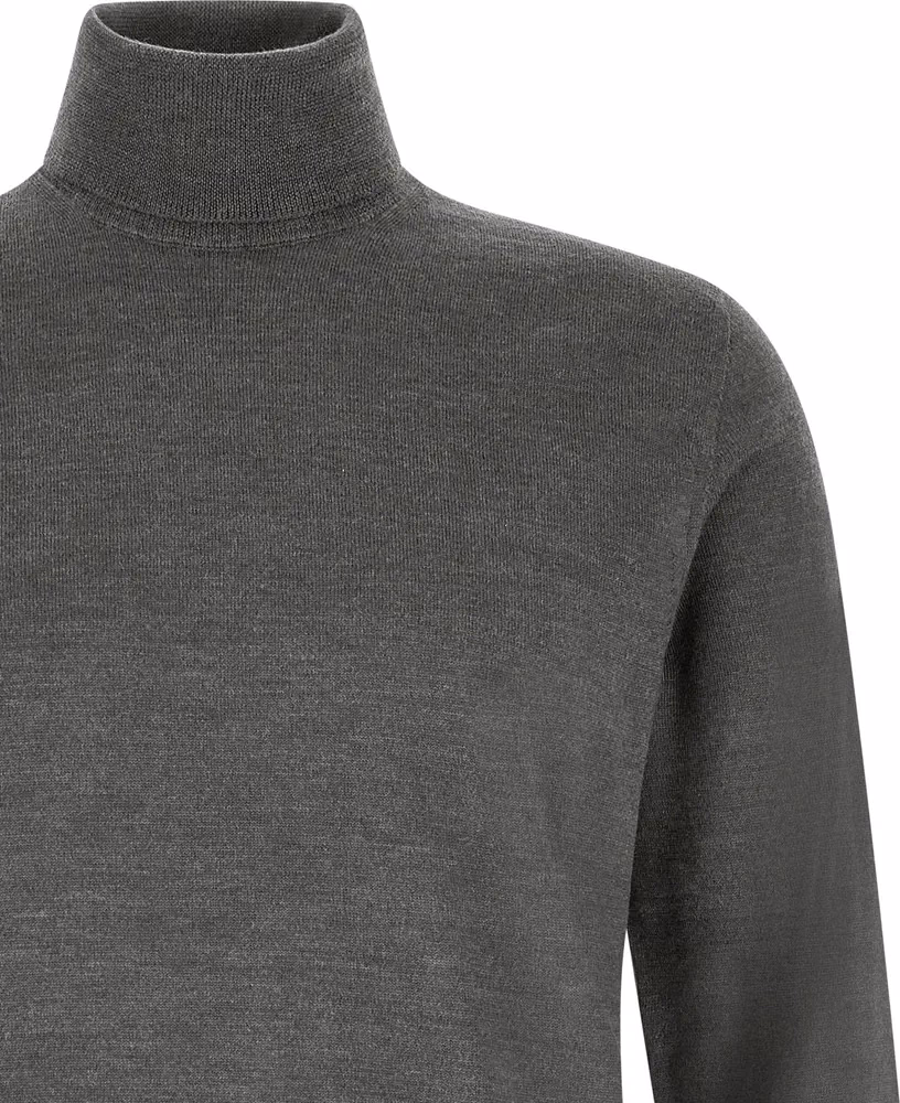 ZANONE Gray Virgin Wool Cardigan