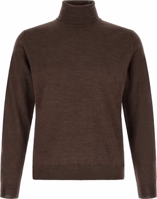 Brown Virgin Wool Cardigan
