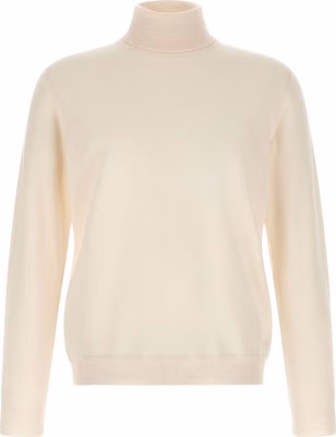 White Virgin Wool Cardigan