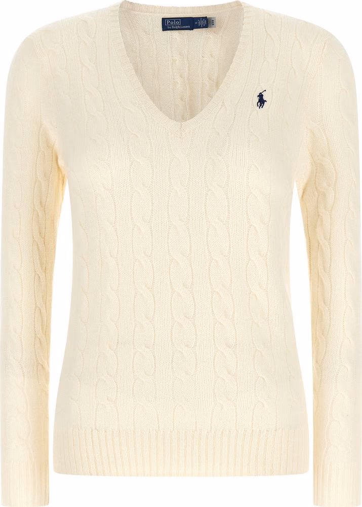 Polo Ralph Lauren White Wool Cardigan