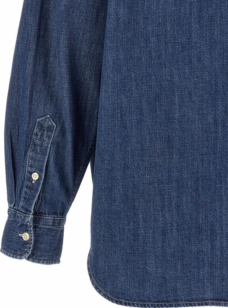Polo Ralph Lauren Blue Cotton Blouse