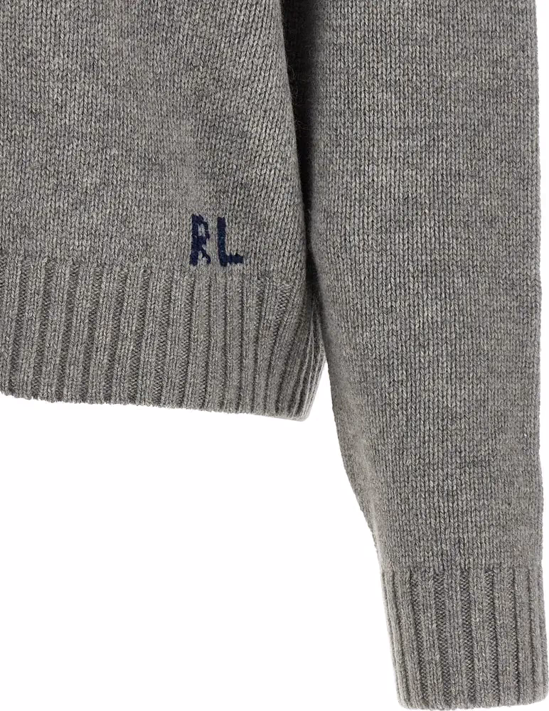 Polo Ralph Lauren Gray Wool Cardigan