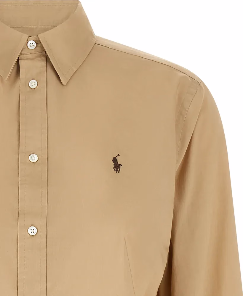 Polo Ralph Lauren Beige Cotton Blouse