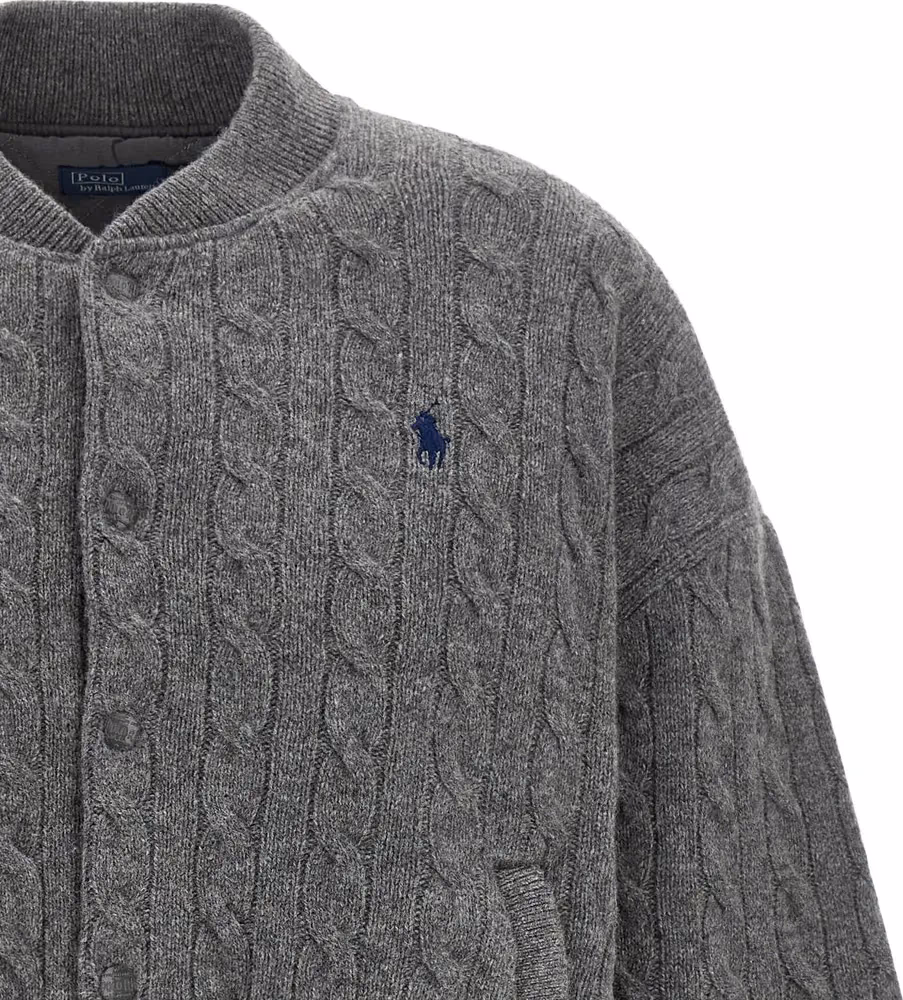 Polo Ralph Lauren Gray Wool Bomber
