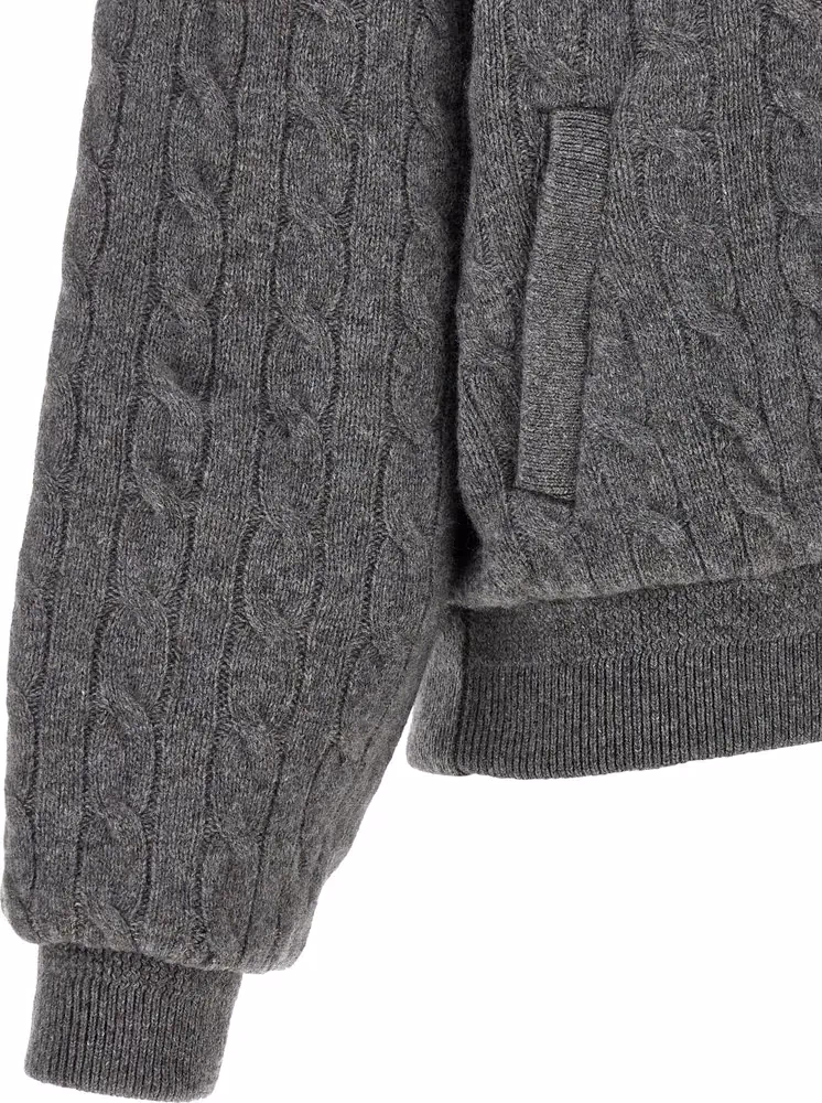 Polo Ralph Lauren Gray Wool Bomber