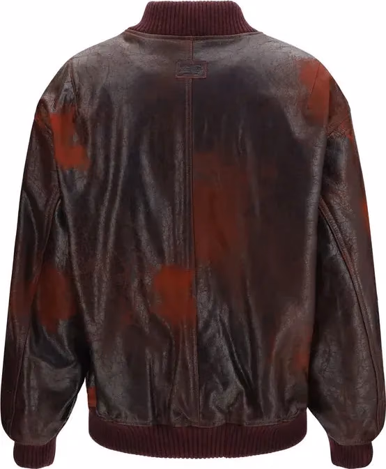 Valstar Bordeaux Leather Bomber
