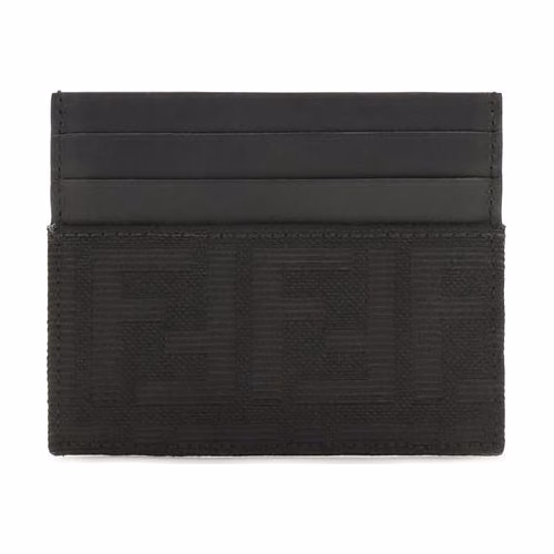Fendi Black Polyester Wallet