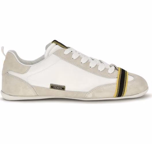 Fendi Gray Fabric Athletic Sneakers