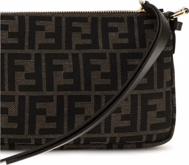 Fendi Brown Polyester Shoulder Bag