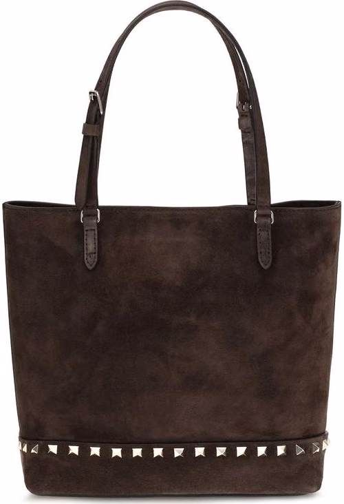 Valentino Garavani Brown Calf Leather Bos Taurus Shoulder Bag