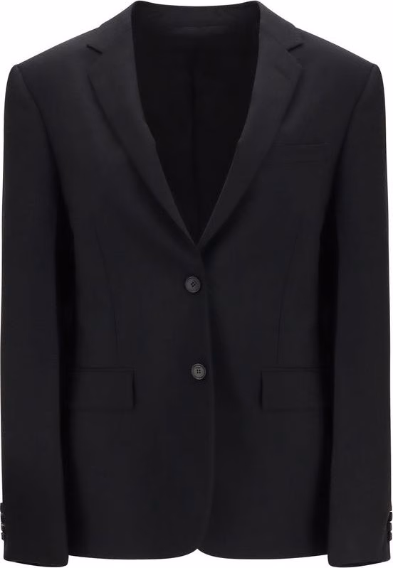 Fendi Black Mohair Blazer
