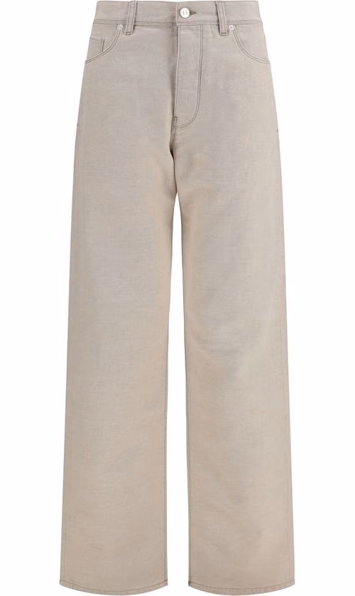 Fendi Beige Cotton Jeans Denim