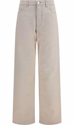 Beige Cotton Jeans Denim