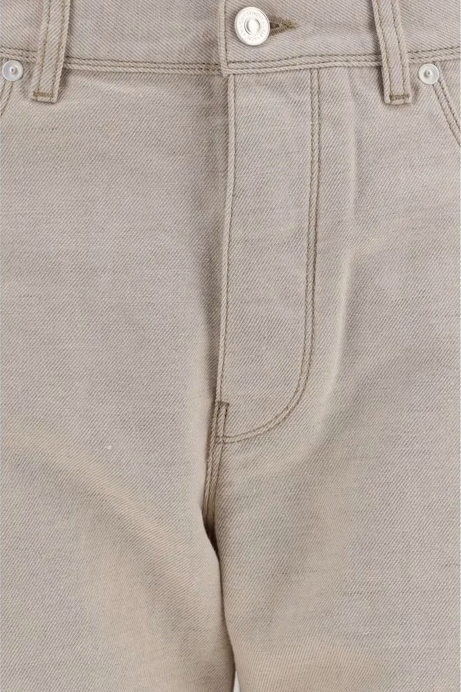 Fendi Beige Cotton Jeans Denim