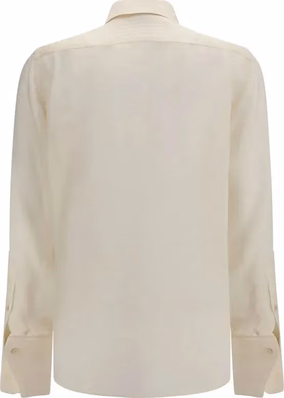 Fendi Beige Silk Pattern Shirt