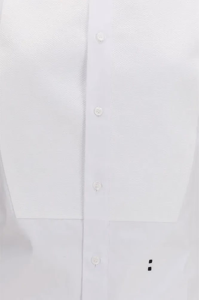 Fendi White Cotton Dress Shirt