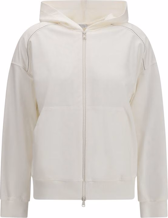 Brunello Cucinelli White Cotton Sweatshirt