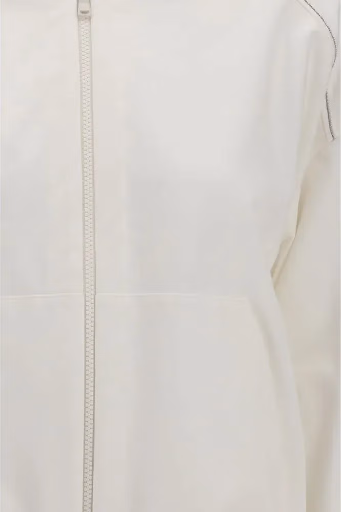 Brunello Cucinelli White Cotton Sweatshirt
