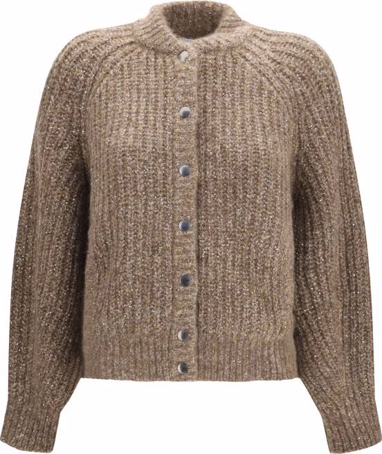 Brunello Cucinelli Brown Cashmere Cardigan