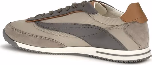 Brunello Cucinelli Beige Suede Leather Low Top Sneakers