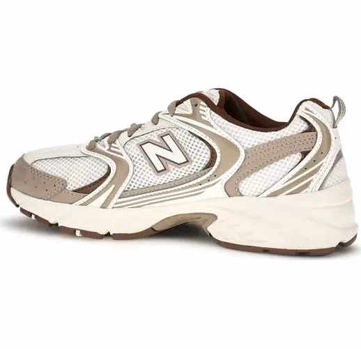 New Balance Silver Fabric Athletic Sneakers