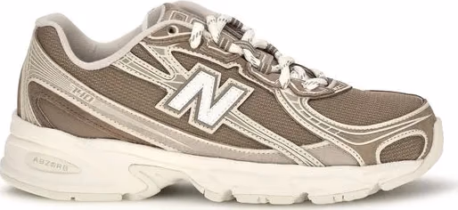 New Balance Beige Fabric Athletic Sneakers