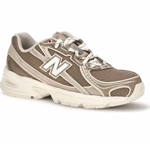 New Balance Beige Fabric Athletic Sneakers