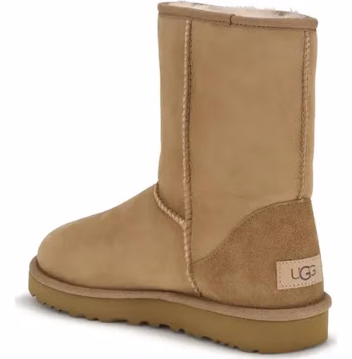 UGG Beige Suede Leather Flat Boots
