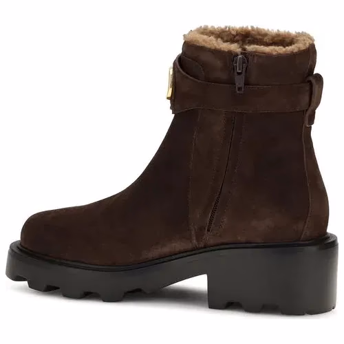 Valentino Garavani Brown Calf Leather Bos Taurus Ankle Boots
