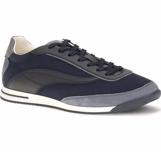 Brunello Cucinelli Blue Suede Leather Low Top Sneakers