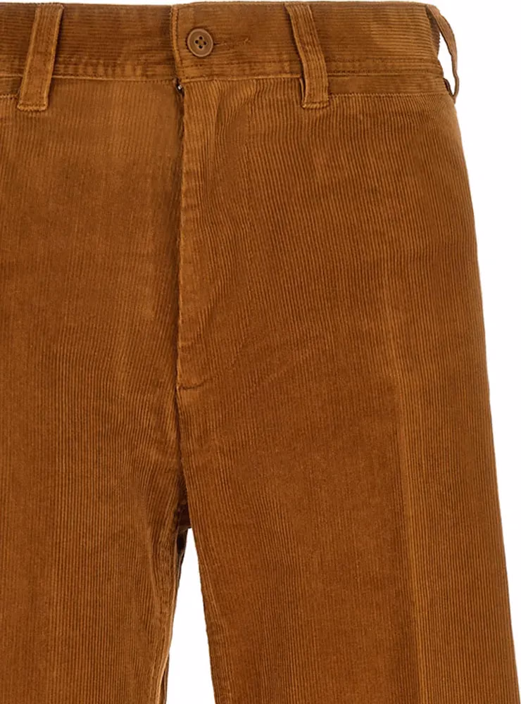 Polo Ralph Lauren Brown Cotton Flared Pants