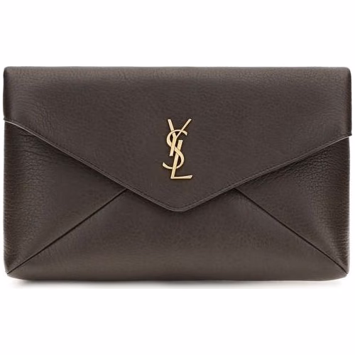 Saint Laurent Brown Lamb Ovis Aries Aries Wallet