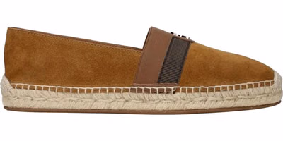 Brown Leather Espadrilles
