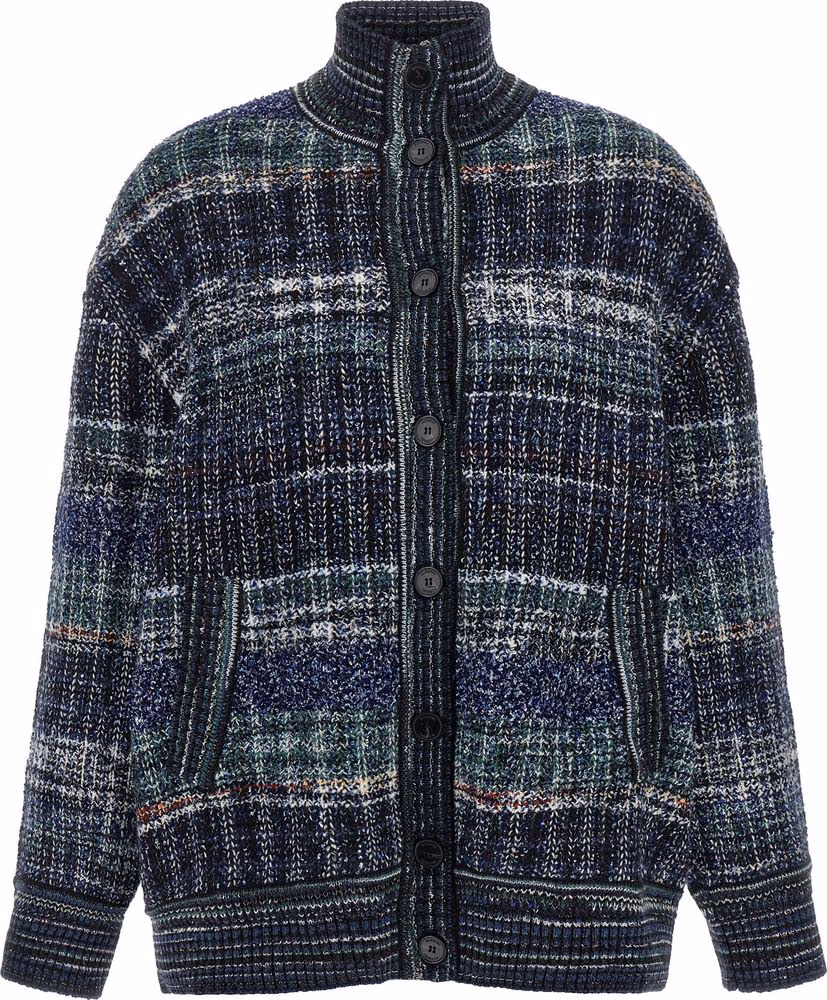 Missoni Blue Wool Cardigan