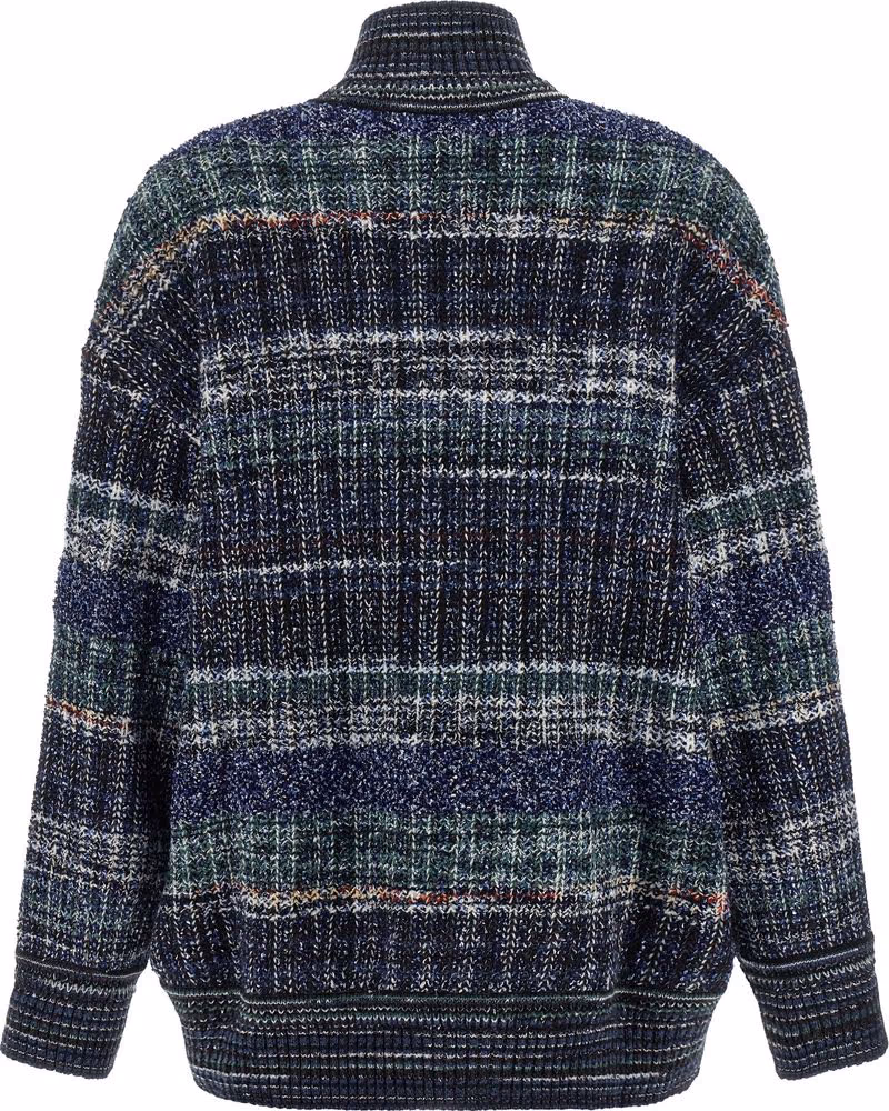Missoni Blue Wool Cardigan
