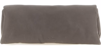 Gray Calfskin Clutch Bag