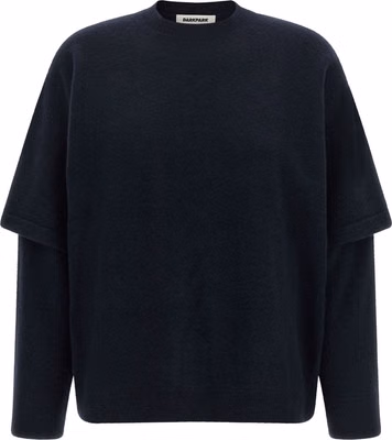 Blue Merino Wool Cardigan