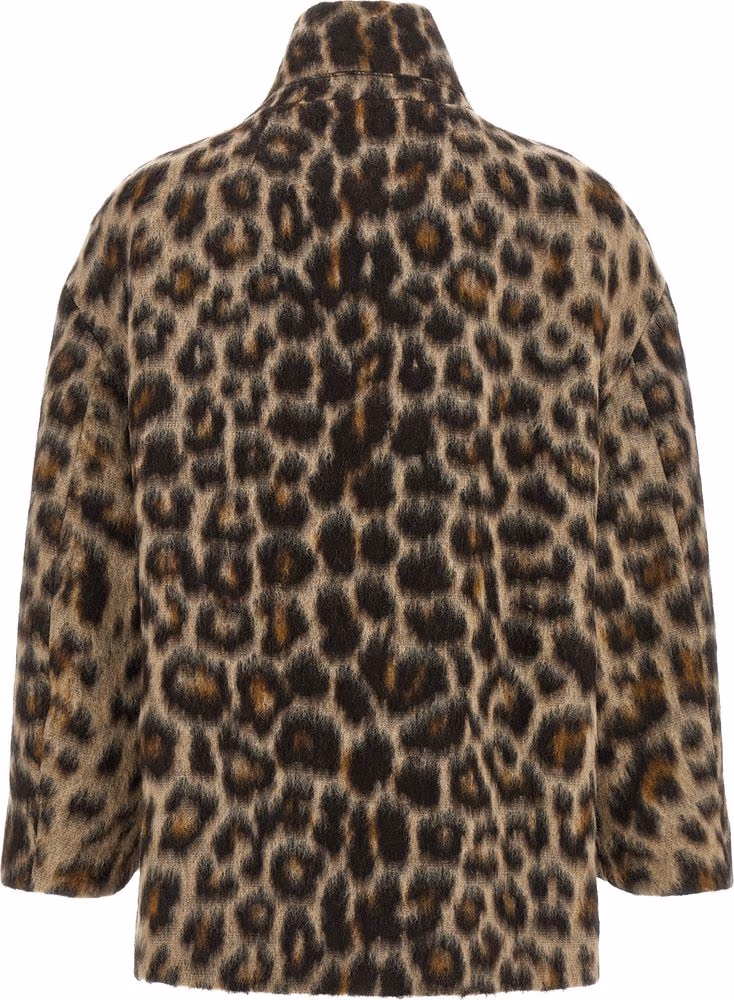 Alberto Biani Beige Wool Coat