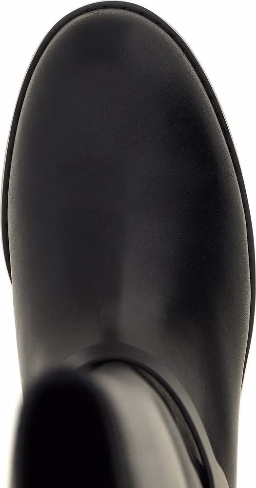PINKO Black Cowhide Over The Knee