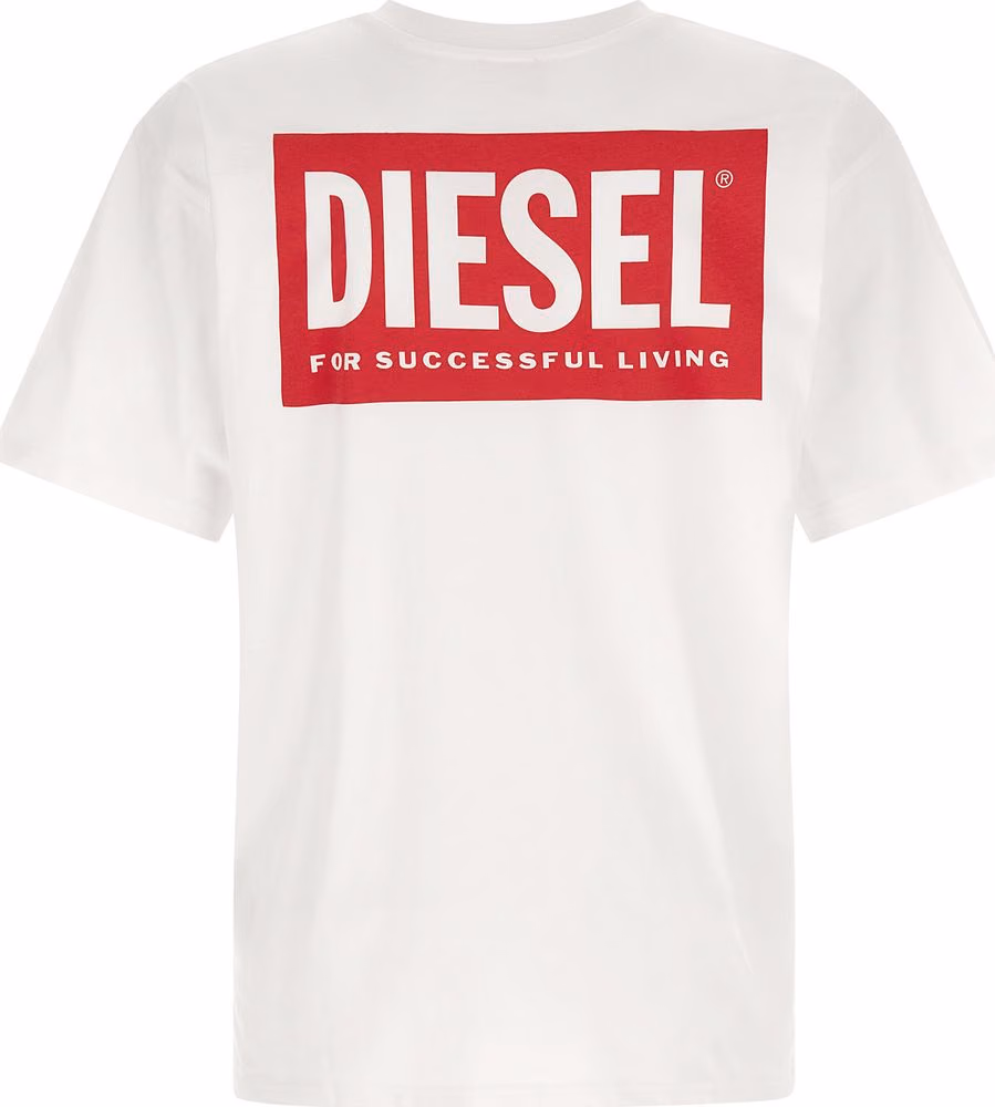 Diesel White Cotton T-Shirt