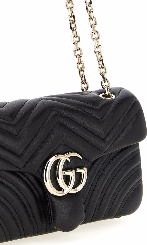Gucci Black Lamb Leather Shoulder Bag