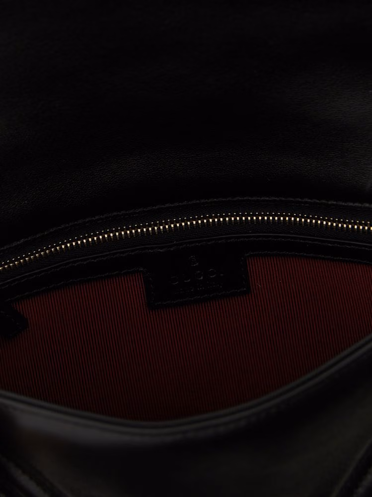 Gucci Black Lamb Leather Shoulder Bag