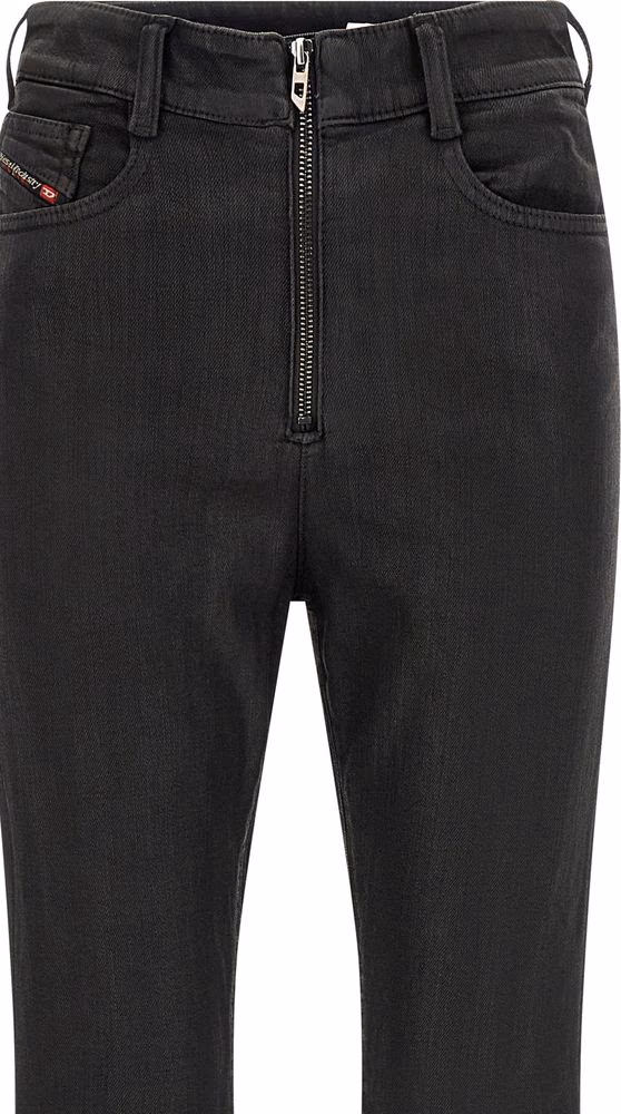 Diesel Black Cotton Slim Fit Jeans