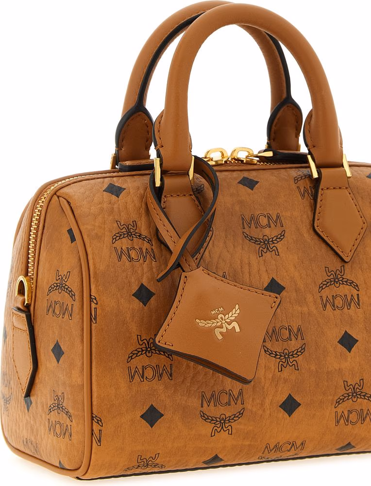 MCM Brown Polyethylene Handbag