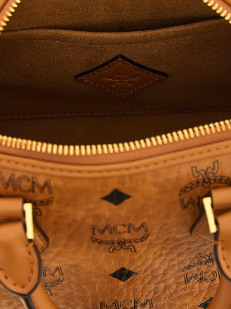 MCM Brown Polyethylene Handbag