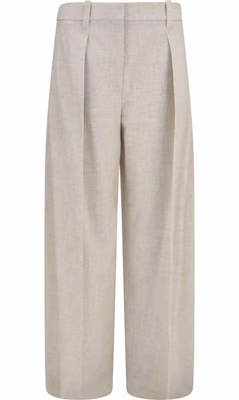 Beige Wool Oves Aries Dress Pants